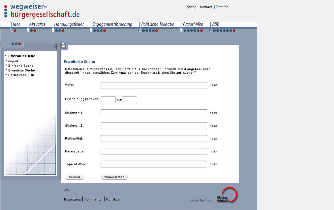 Wegweiser Bürgergesellschaft, Bonn