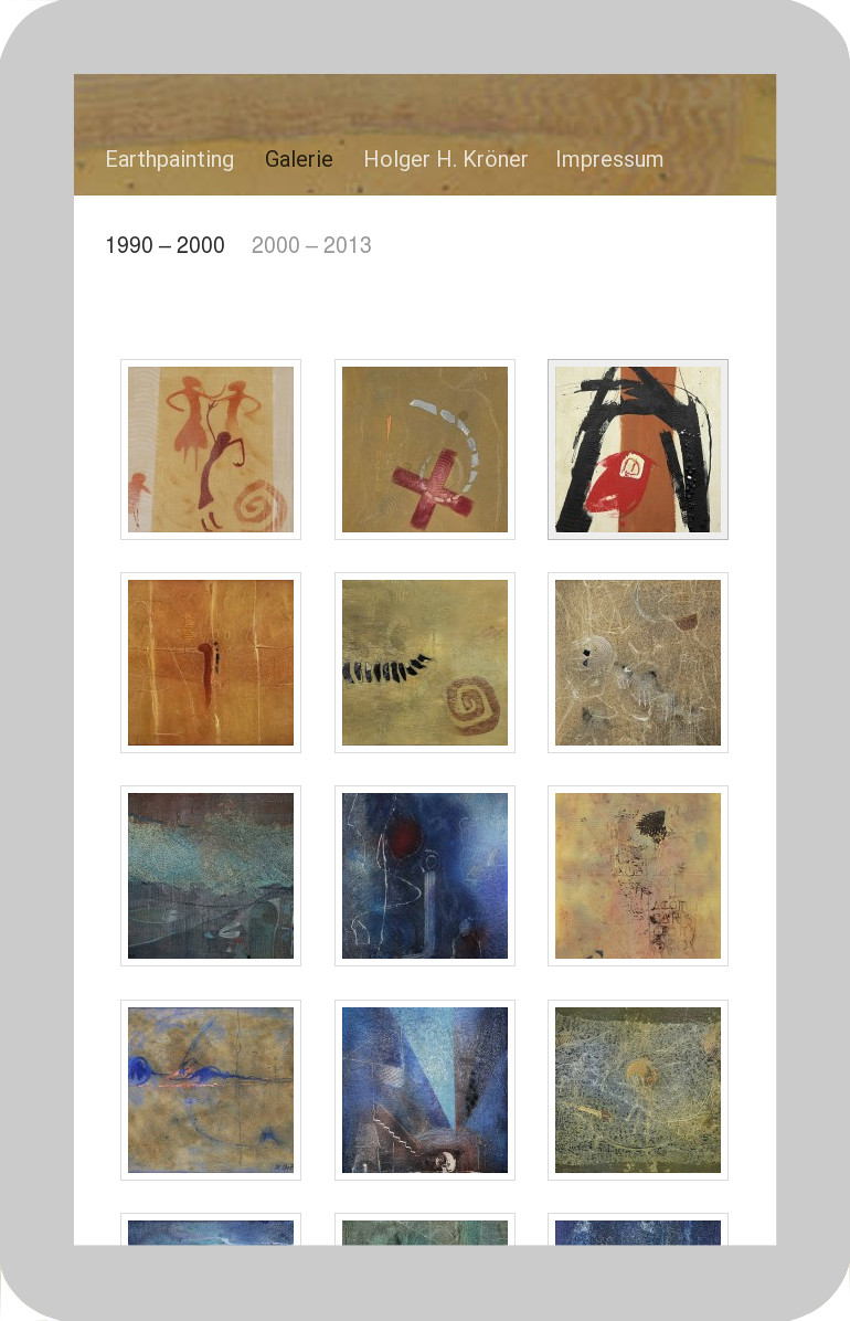 Webseite Holger Kroener - Tablet