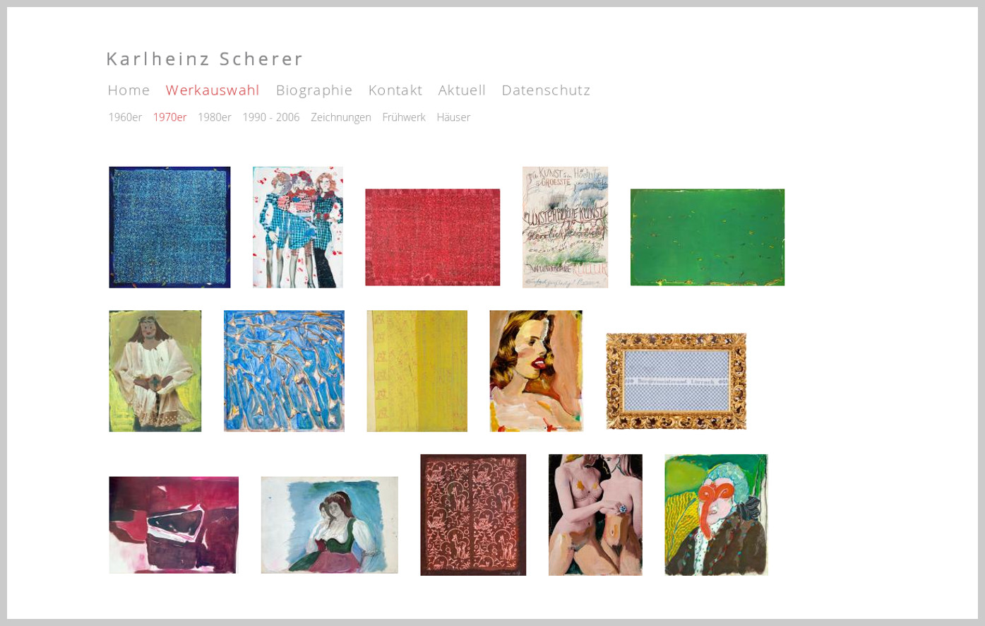 Karlheinz Scherer, Künstler