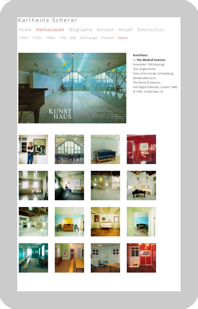 Webseite Karlheinz-Scherer - Tablet